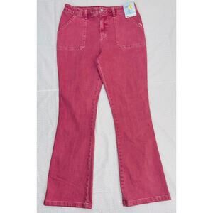 Cat & Jack NWT Pink High Rise Adjustable Waist Denim Jeans, Girl's Size 16